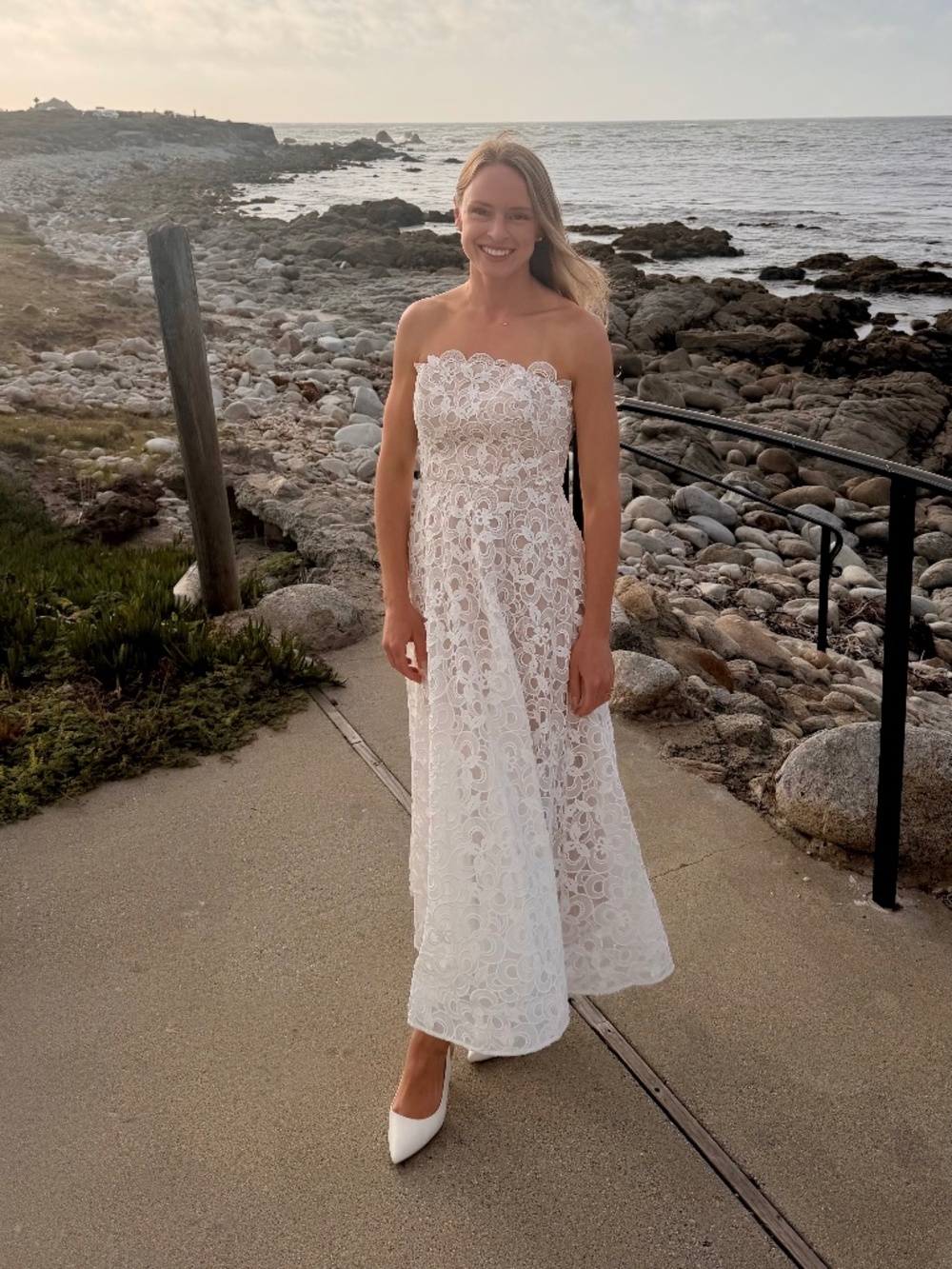 Molly Petunia Lace Dress White